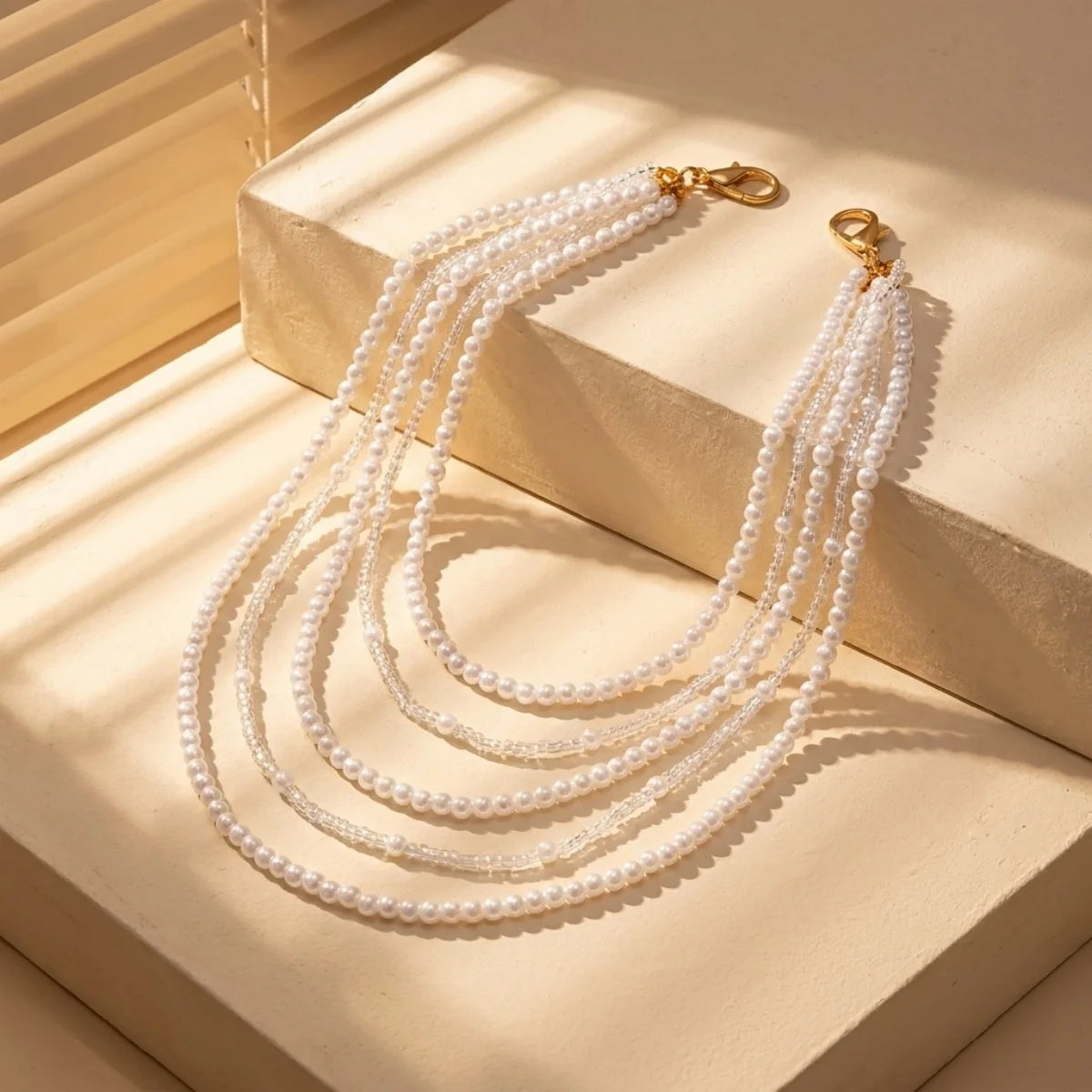 Multilayer Pearl Shoulder & Body Chain – Minimalist Boho