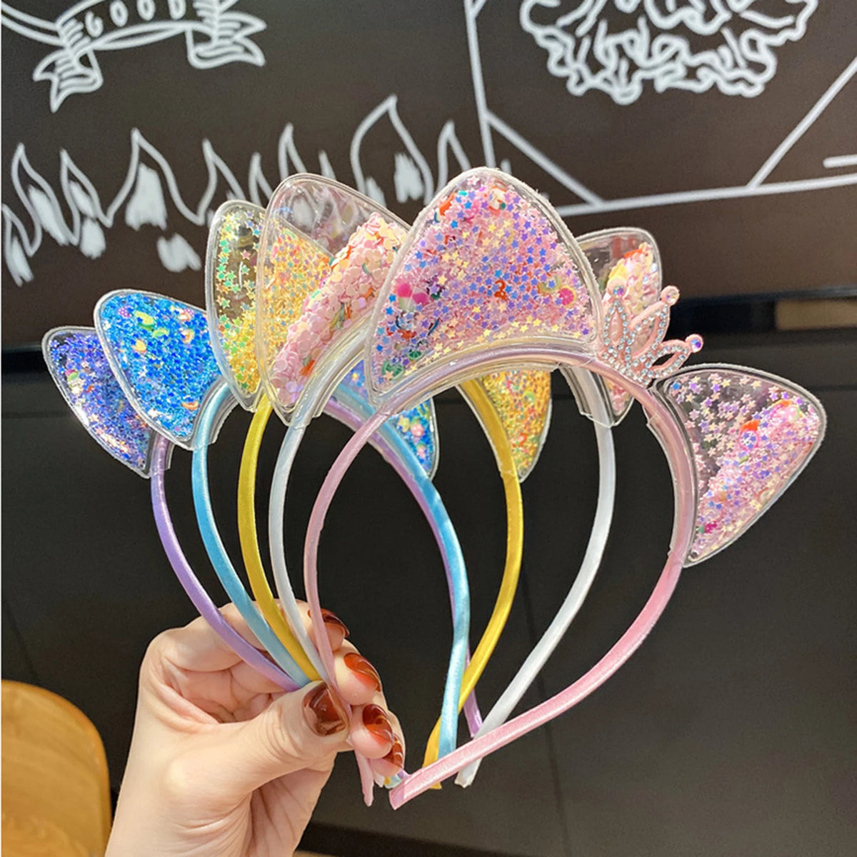 Cute Cat Ears Party Hair Hoops Non Teeth Cat Ear Headband Hair Accessories for Women Girls Party Cosplay Costume