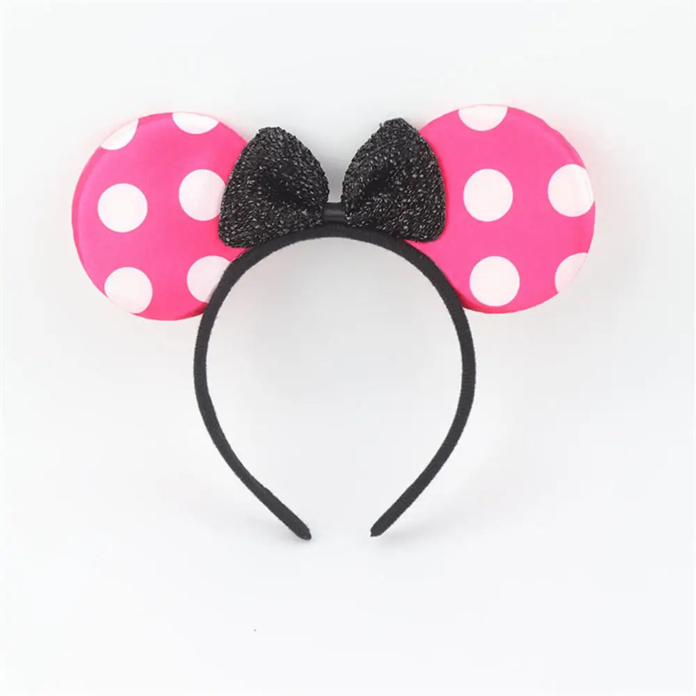 Favors Bows Knot Hair Hairbands Baby Girls Ears Headbands Lovely Pink Mom Party Ears Lovely Boys Mickey Minnie Black Accessories