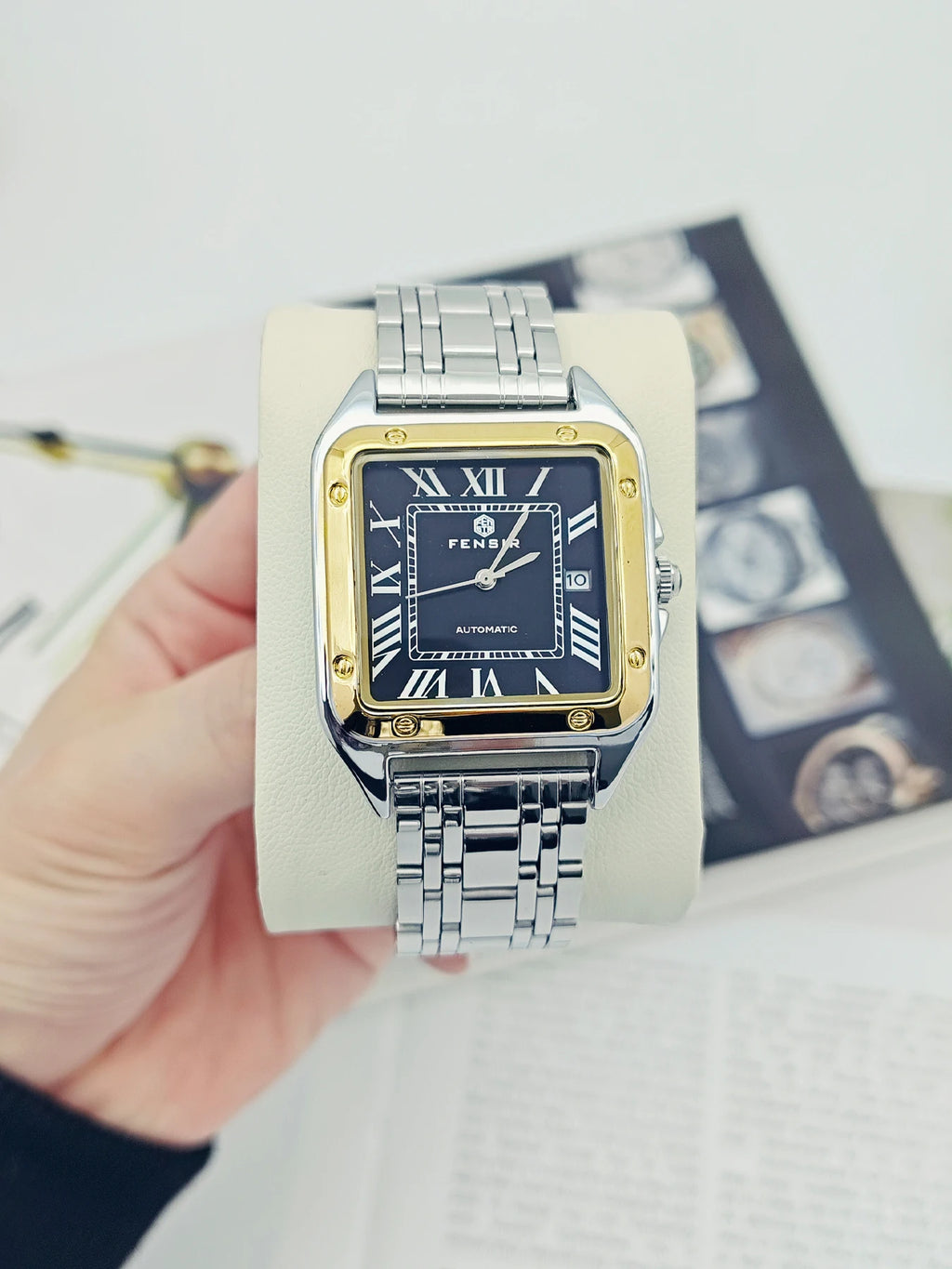 Aurajutt Business Calendar Steel Watch