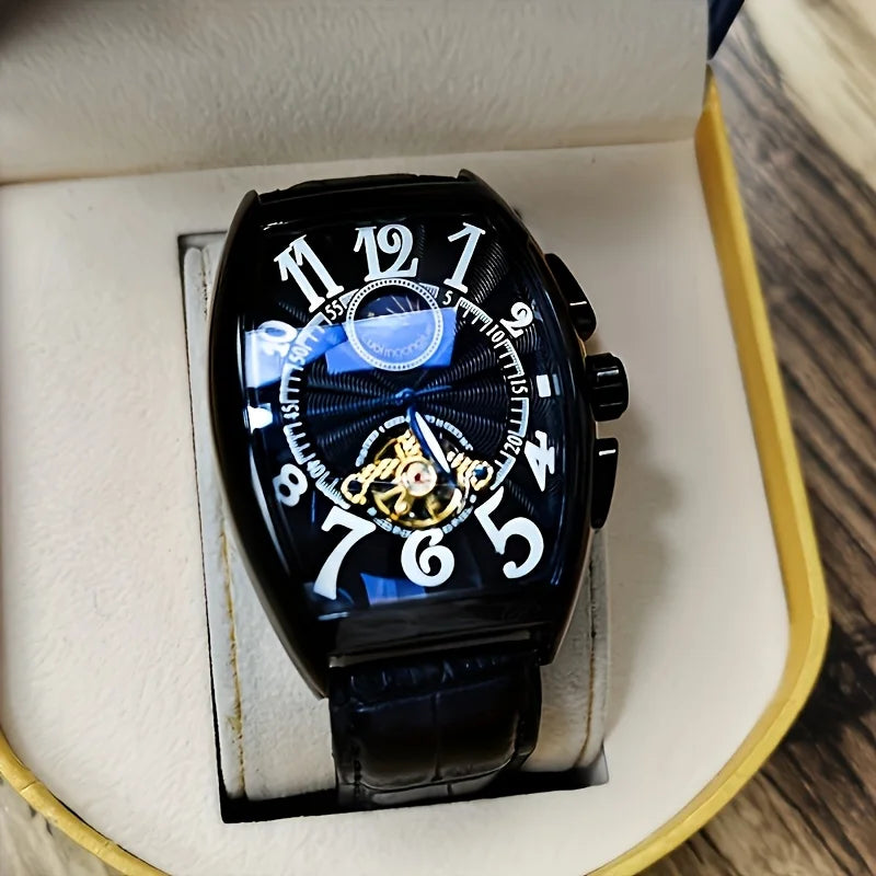 Men's Automatic Mechanical Watch, Hollow Design