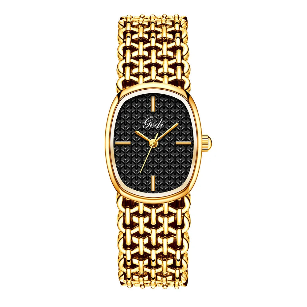 GEDI Brand Watches Light Luxury Bracelets Small Fragrance High-End Feeling Retro Waterproof Ladies Fashion Quartz Wristwatches