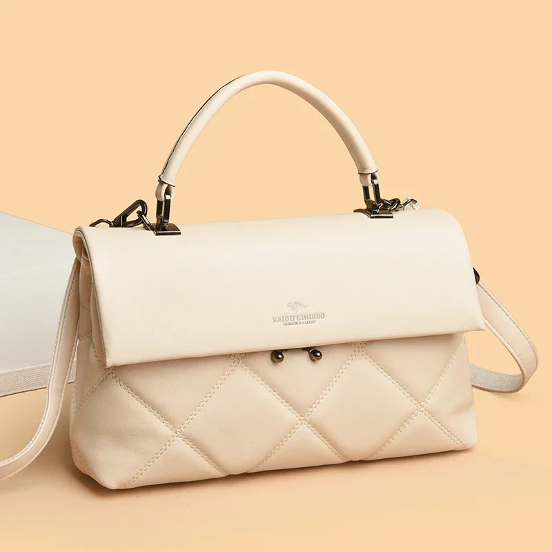 Women's Bag New Trend Korean Handbags Designer Luxury Brand Ladies Shoulder Bags Soft Leather Fashion Versatile Crossbody Bags