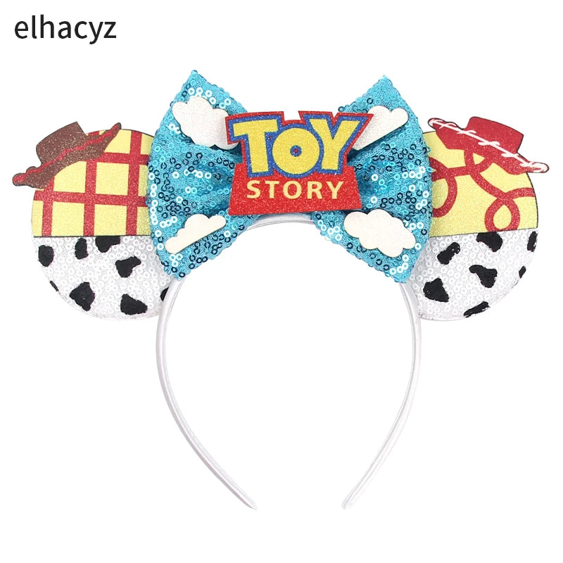 Cute Mouse Headband Pixar Toy Story Hair Accessories Women Woody Buzz Lightyear Headbands for Girls Ears Alien Head band Kids