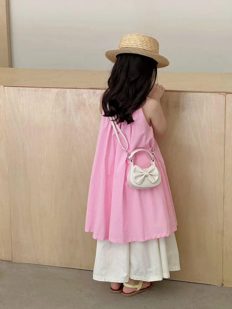 2026 New Kids Girls Cute Bowknot Handbag Fashion Crossbody Bag Detachable Strap Mini Shoulder Bag for Children Stylish Purse
