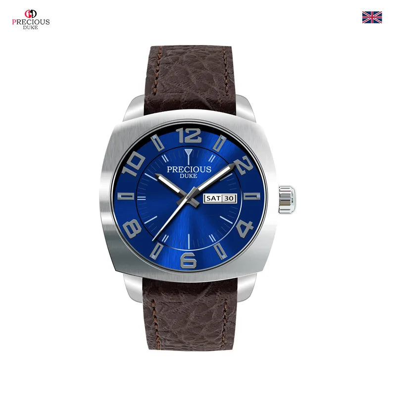 Aurajutt Business Leather Luminous Watch