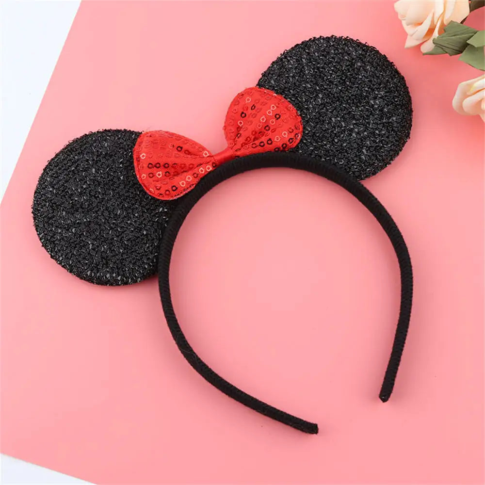 Favors Bows Knot Hair Hairbands Baby Girls Ears Headbands Lovely Pink Mom Party Ears Lovely Boys Mickey Minnie Black Accessories