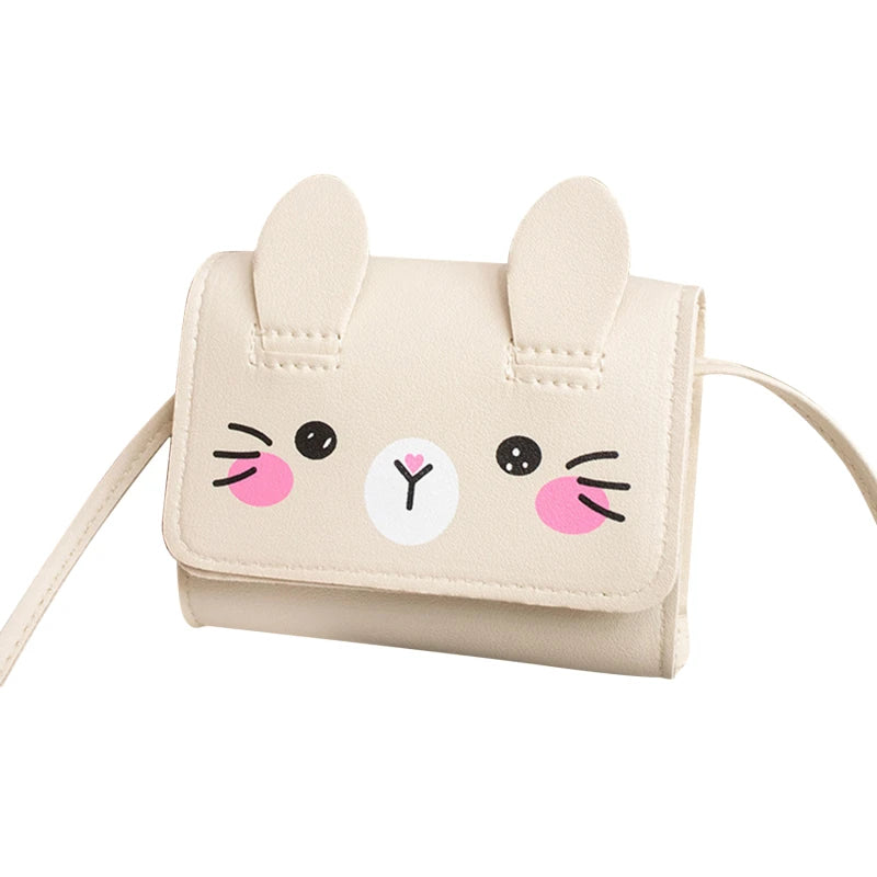 Children's Mini Handbags Fashion Princess Baby Girls PU Leather Small Shoulder Crossbody Bags Cute Kids Coin Purse Wallet