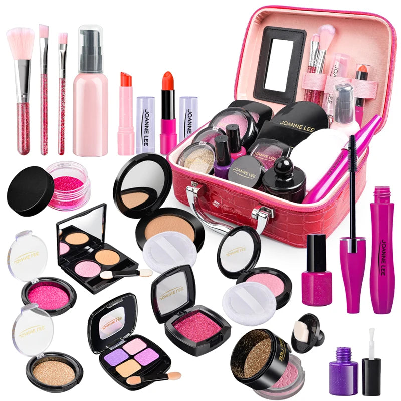 Kids Toys Simulation Cosmetics Set Pretend Makeup Toys Girls Play House Simulation Make up Educational Toys for Girls Fun Game