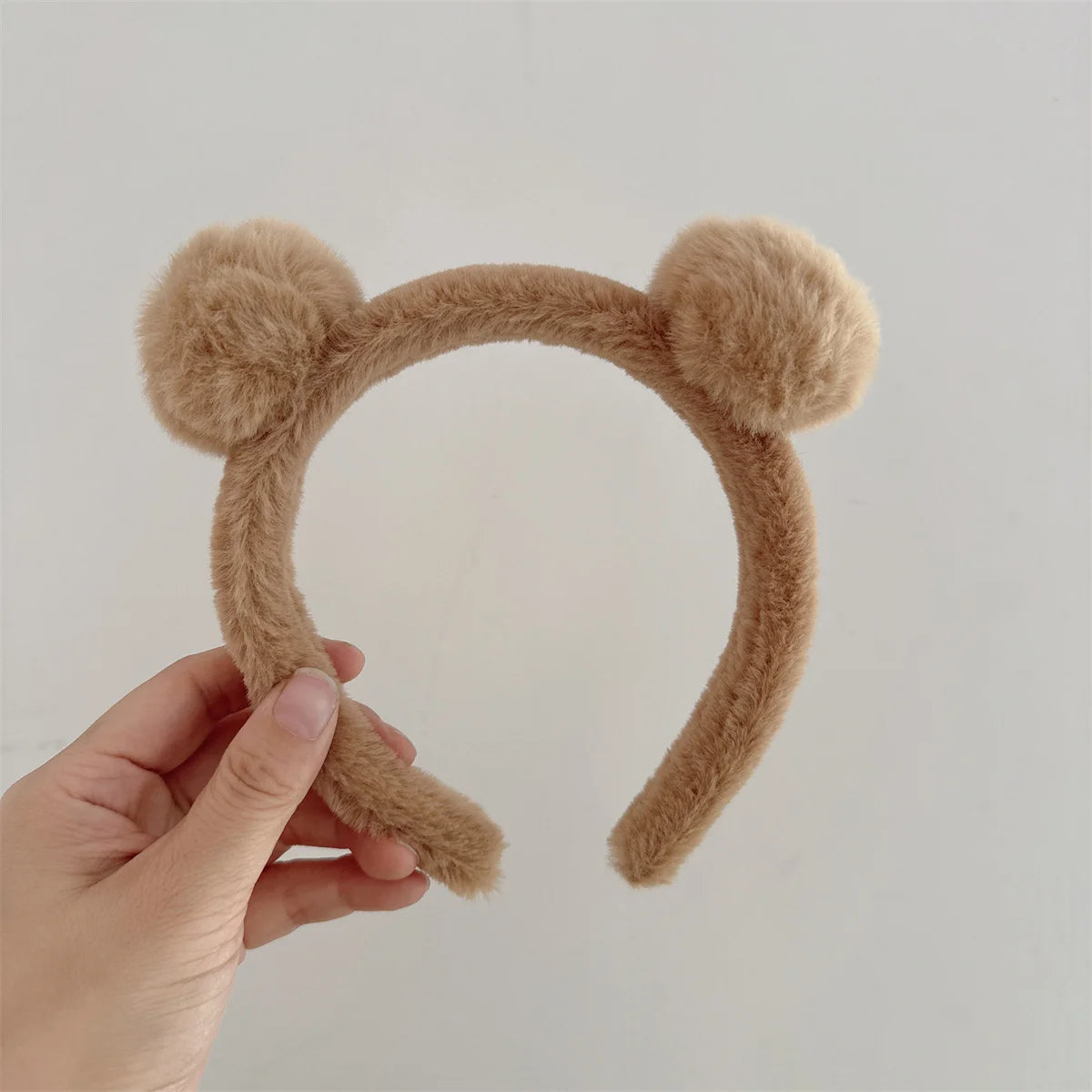Girls Cute Bear Ears Plush Simple Hairbands Kids Lovely Hair Ornament Headband Hair Hoops Children Fashion Hair Accessories