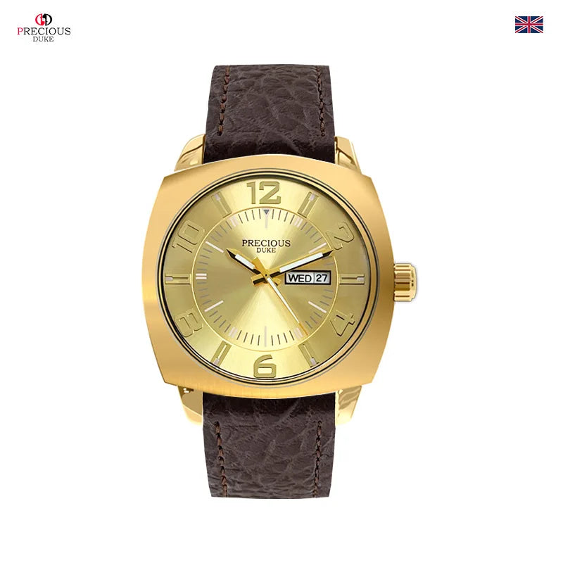 Aurajutt Business Leather Luminous Watch