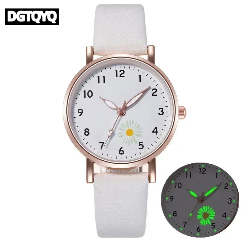 Aurajutt Luminous Leather Watch
