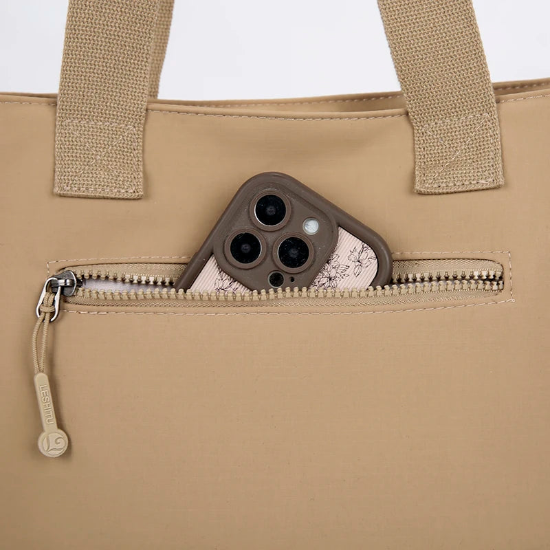 Women Tote Bag Large Capacity Waterproof Canvas Eco-friendly Shoulder Handbag Work School Travel Shopping Daily Essential