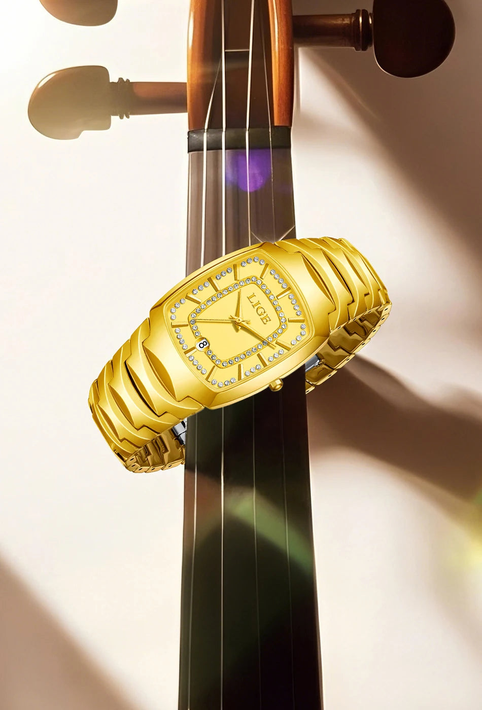 LIGE Luxury Quartz Watch for Woman Ceramic Waterproof Ladies Watch High Quality Female Clock Elegant Women's Watches+Box