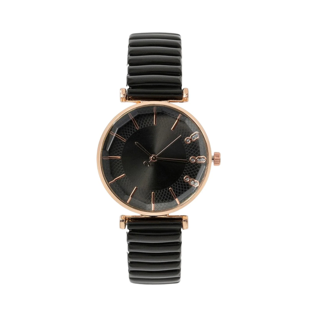 Luxury Treasure Blue Simple Crystal Ladies Quartz Watch Casual Stainless Steel Stretch Strap Fashion Women Dress Clock Watches