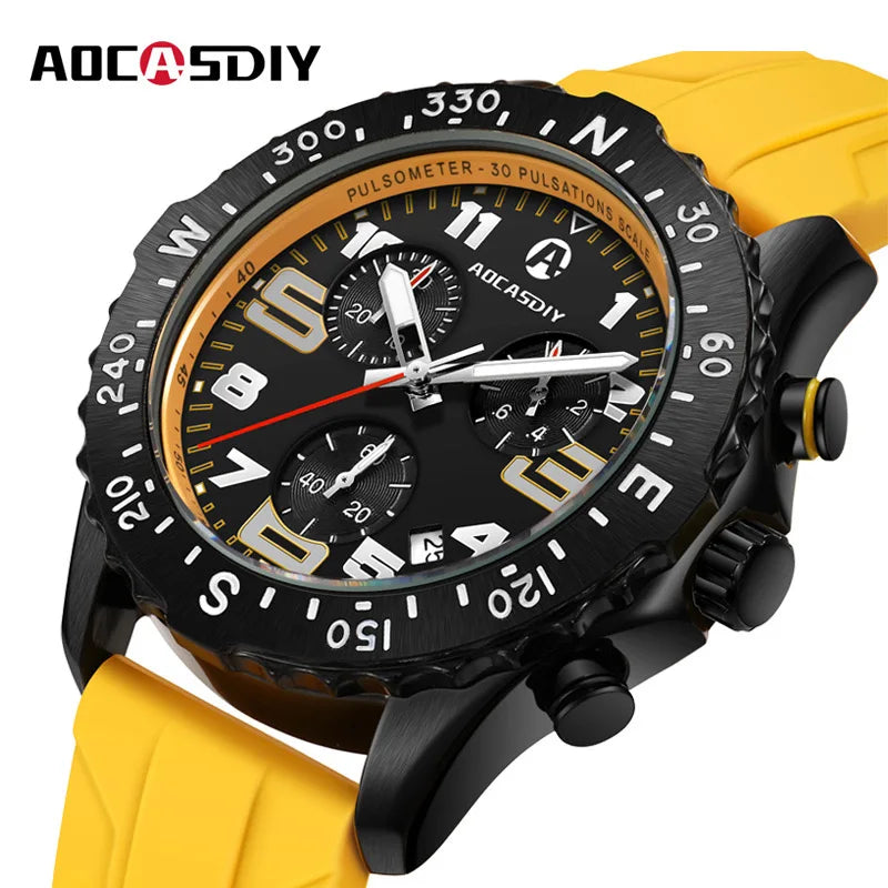 Luxury Casual Watches for Men Endurance Military Sports Watch Luminous Waterproof Chronograph Clock reloj Gifts Drop Shipping