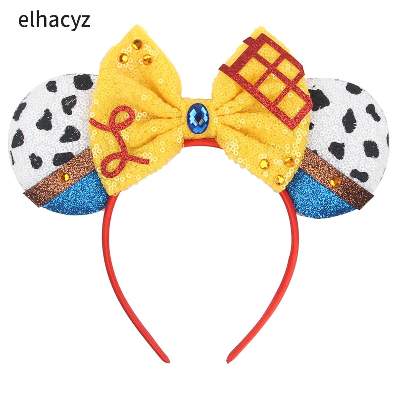 Cute Mouse Headband Pixar Toy Story Hair Accessories Women Woody Buzz Lightyear Headbands for Girls Ears Alien Head band Kids