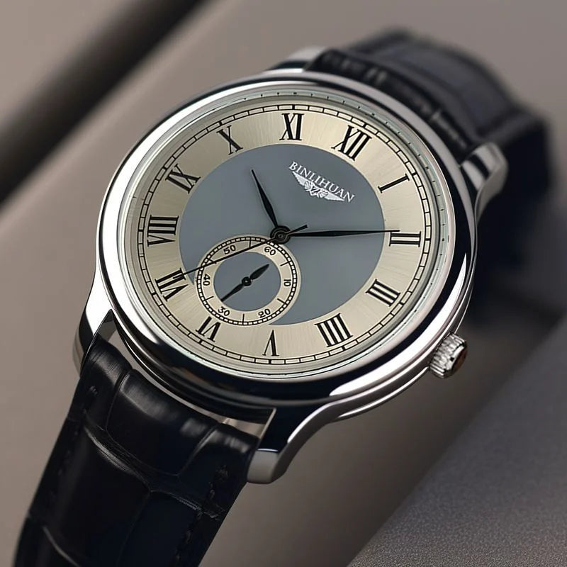 Aurajutt Business Leather Quartz Watch