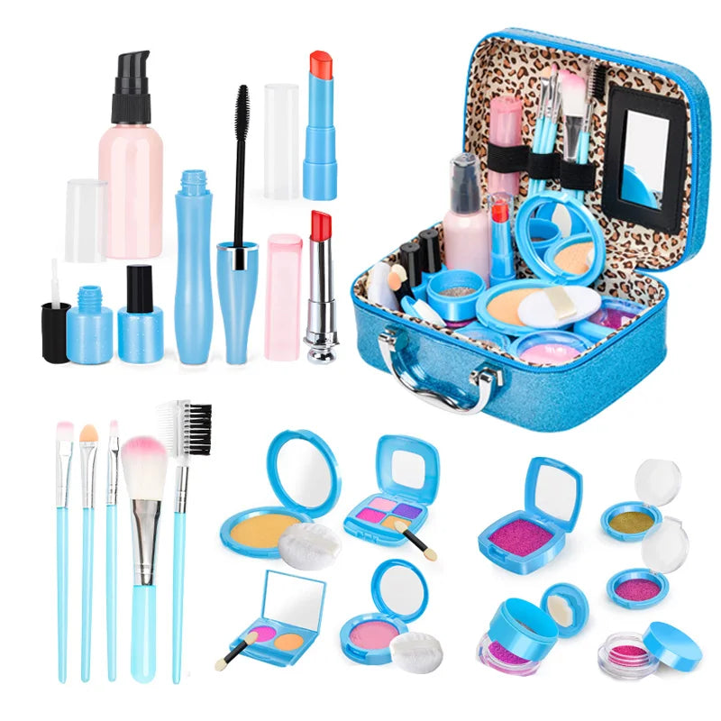Kids Toys Simulation Cosmetics Set Pretend Makeup Toys Girls Play House Simulation Make up Educational Toys for Girls Fun Game
