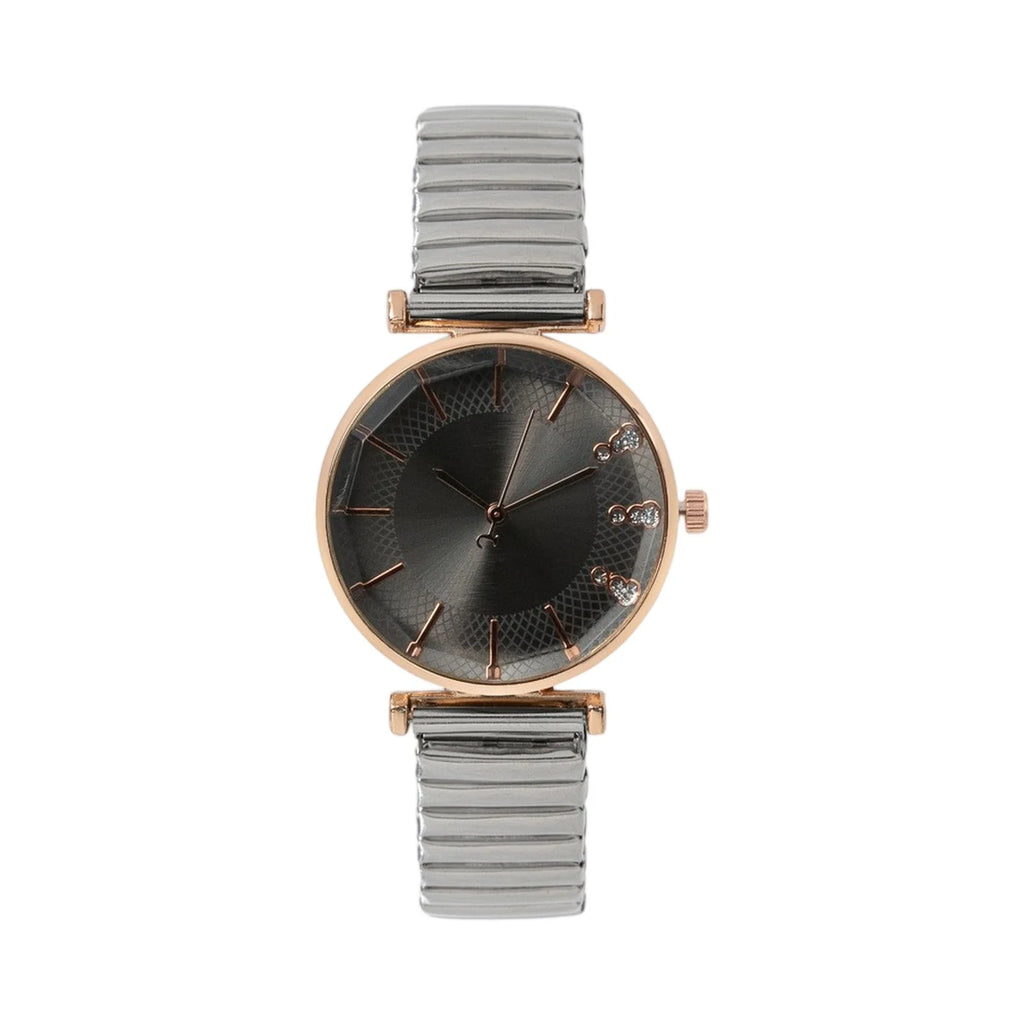 Luxury Treasure Blue Simple Crystal Ladies Quartz Watch Casual Stainless Steel Stretch Strap Fashion Women Dress Clock Watches