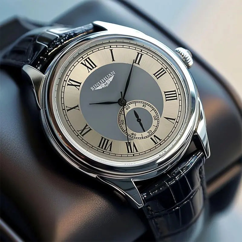 Aurajutt Business Leather Quartz Watch