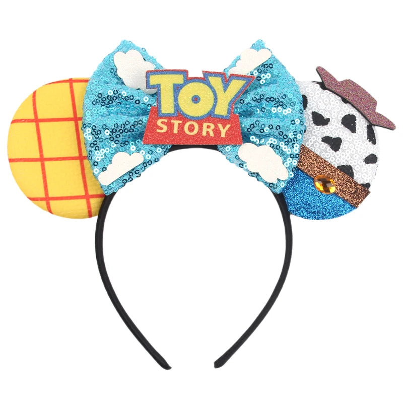 Cute Mouse Headband Pixar Toy Story Hair Accessories Women Woody Buzz Lightyear Headbands for Girls Ears Alien Head band Kids