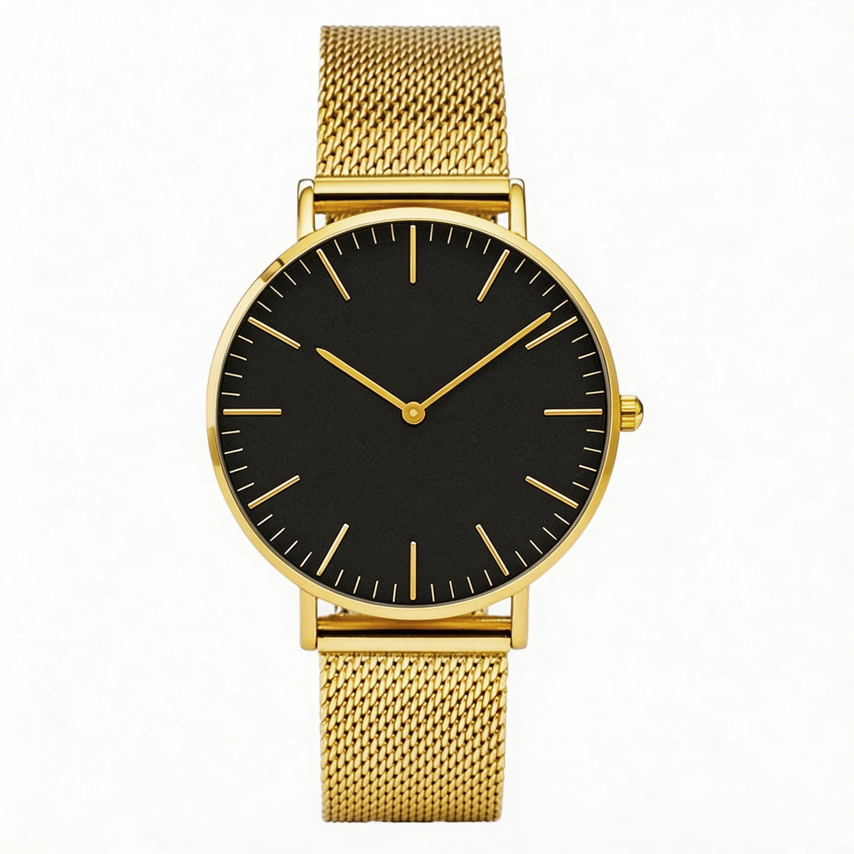 Aurajutt Rose Gold Steel Bracelet Watch