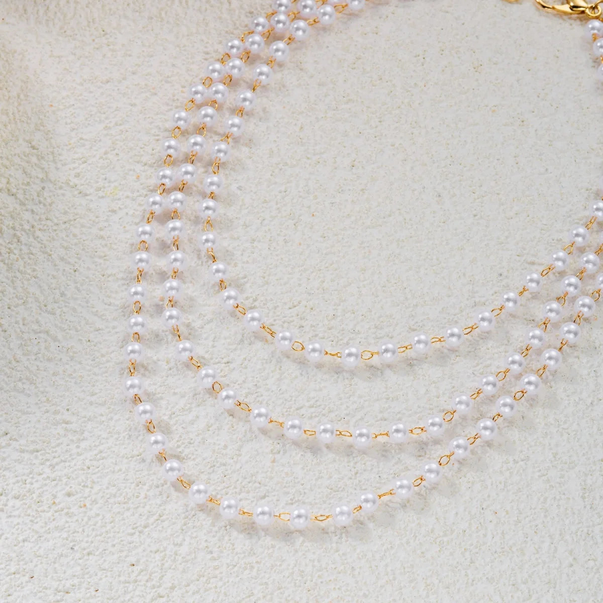 Multilayer Pearl Shoulder & Body Chain – Minimalist Boho
