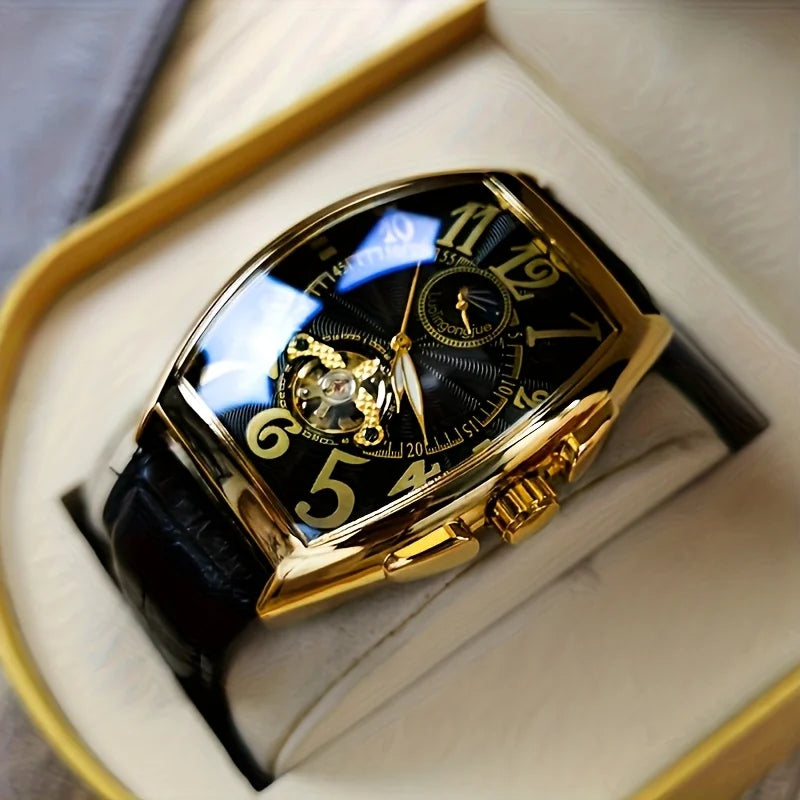 Men's Automatic Mechanical Watch, Hollow Design