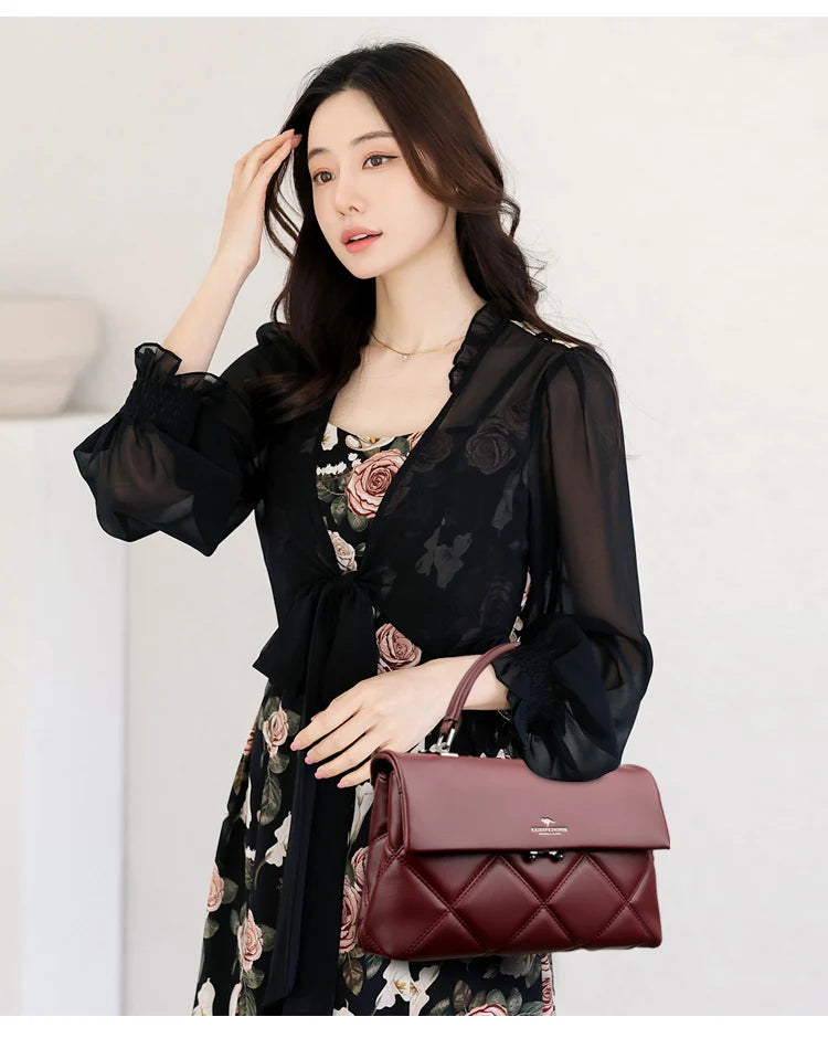 Women's Bag New Trend Korean Handbags Designer Luxury Brand Ladies Shoulder Bags Soft Leather Fashion Versatile Crossbody Bags