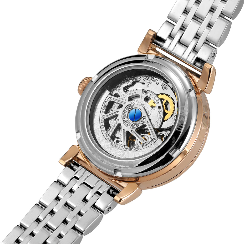 Aurajutt Rose Gold Diamond Automatic Watch
