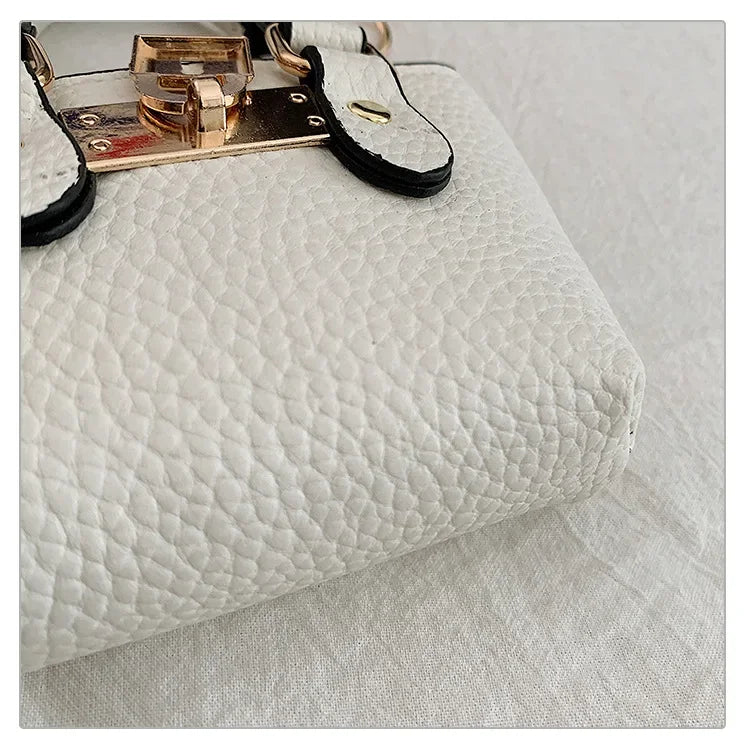 2026 Girls Hand-held Small Square Bag 2025 Summer New Classic Children Carrying One-shoulder Messenger Bag. Wallet Keychain