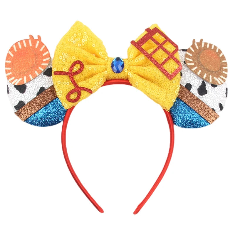 Cute Mouse Headband Pixar Toy Story Hair Accessories Women Woody Buzz Lightyear Headbands for Girls Ears Alien Head band Kids