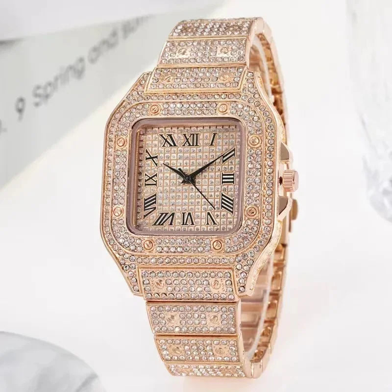 Aurajutt Diamond Bracelet Watch