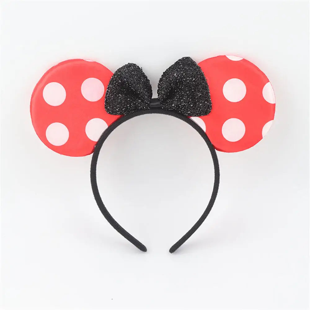 Favors Bows Knot Hair Hairbands Baby Girls Ears Headbands Lovely Pink Mom Party Ears Lovely Boys Mickey Minnie Black Accessories