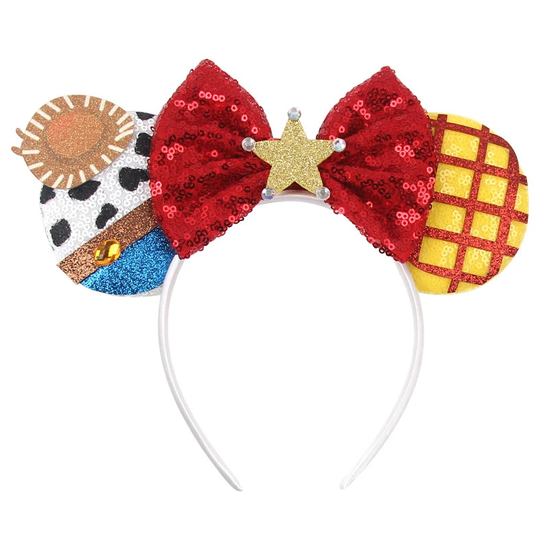 Cute Mouse Headband Pixar Toy Story Hair Accessories Women Woody Buzz Lightyear Headbands for Girls Ears Alien Head band Kids
