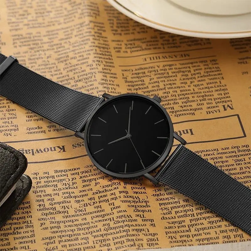 Aurajutt Rose Gold Steel Bracelet Watch