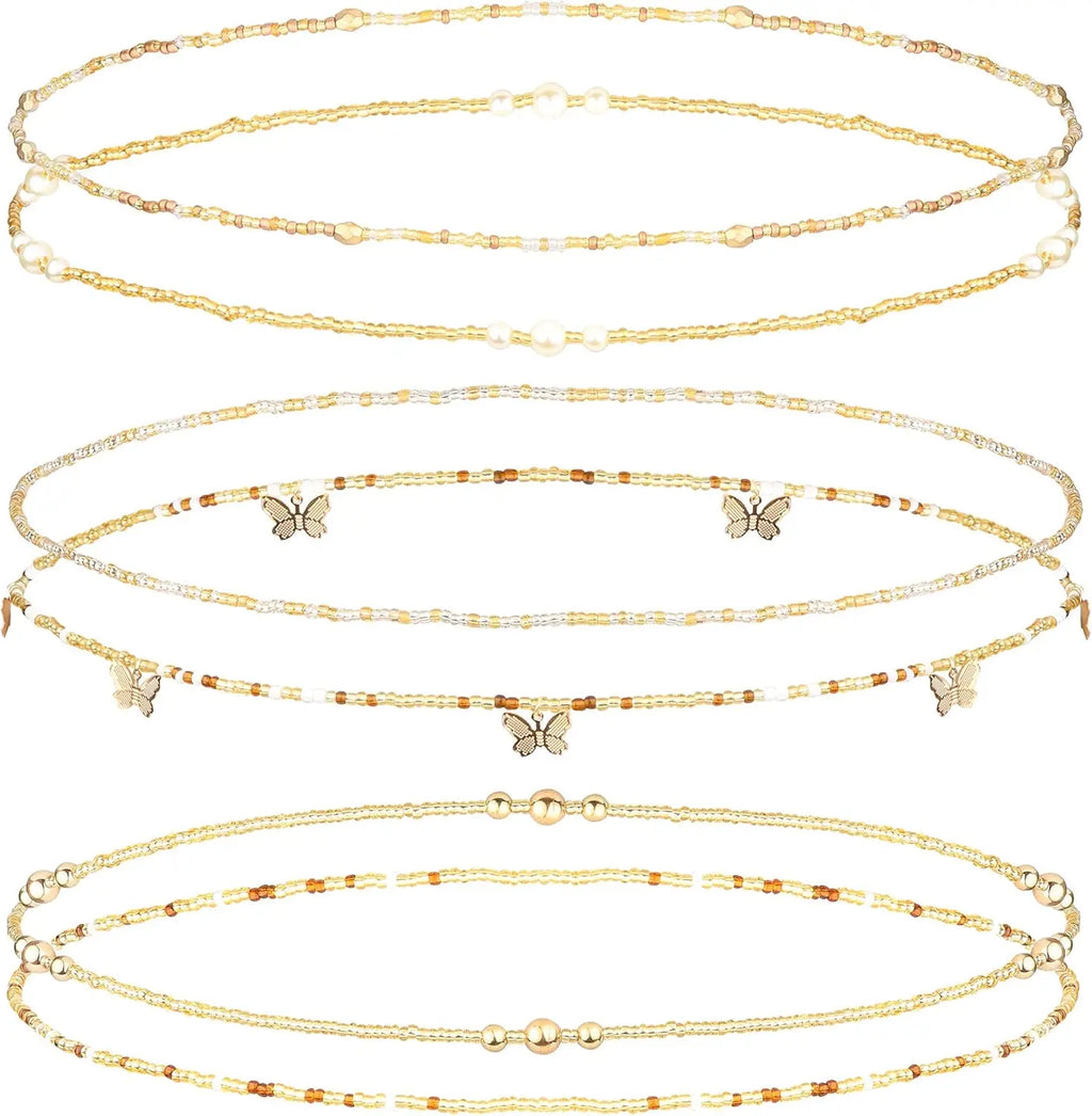 Bobisty Elastic Waist Beads Set (6 Pcs) – Belly Chain