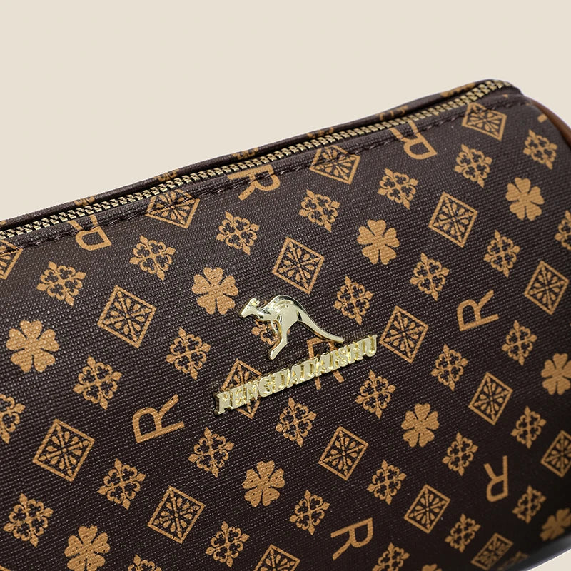 Women's Bag New Alphabet Print Shoulder Bag Fashion Retro Pillow Bag High-End Crossbody Bag Trendy