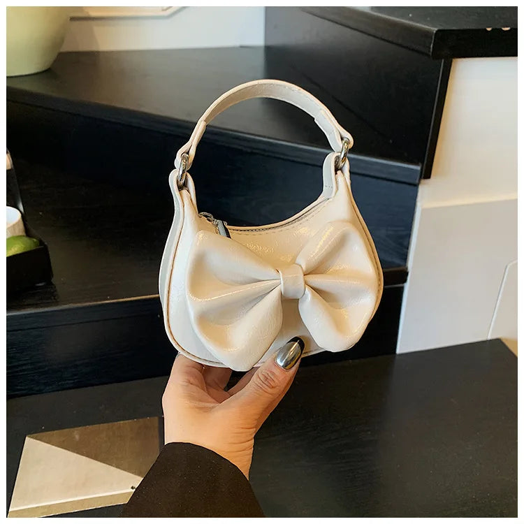 2026 New Kids Girls Cute Bowknot Handbag Fashion Crossbody Bag Detachable Strap Mini Shoulder Bag for Children Stylish Purse