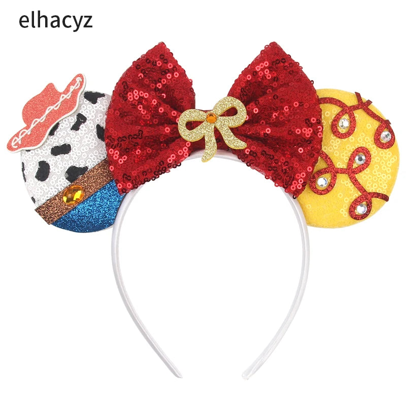 Cute Mouse Headband Pixar Toy Story Hair Accessories Women Woody Buzz Lightyear Headbands for Girls Ears Alien Head band Kids