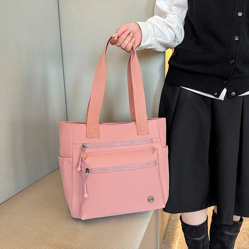 Women Tote Bag Large Capacity Waterproof Canvas Eco-friendly Shoulder Handbag Work School Travel Shopping Daily Essential