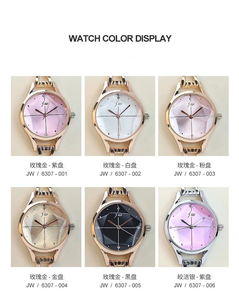 Luxury Bracelet Watch For Women Elegant Rose Gold Ladies Wrist Watches Rhinestone Simple Fashion Female Quartz Relogio Feminino