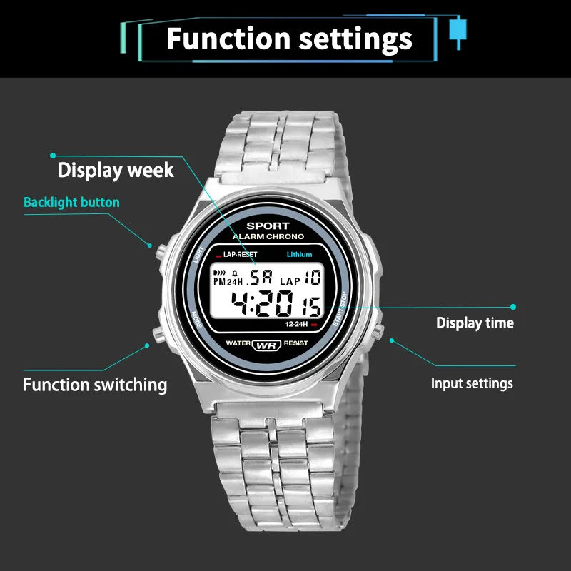 Aurajutt LED Bracelet Watch Set