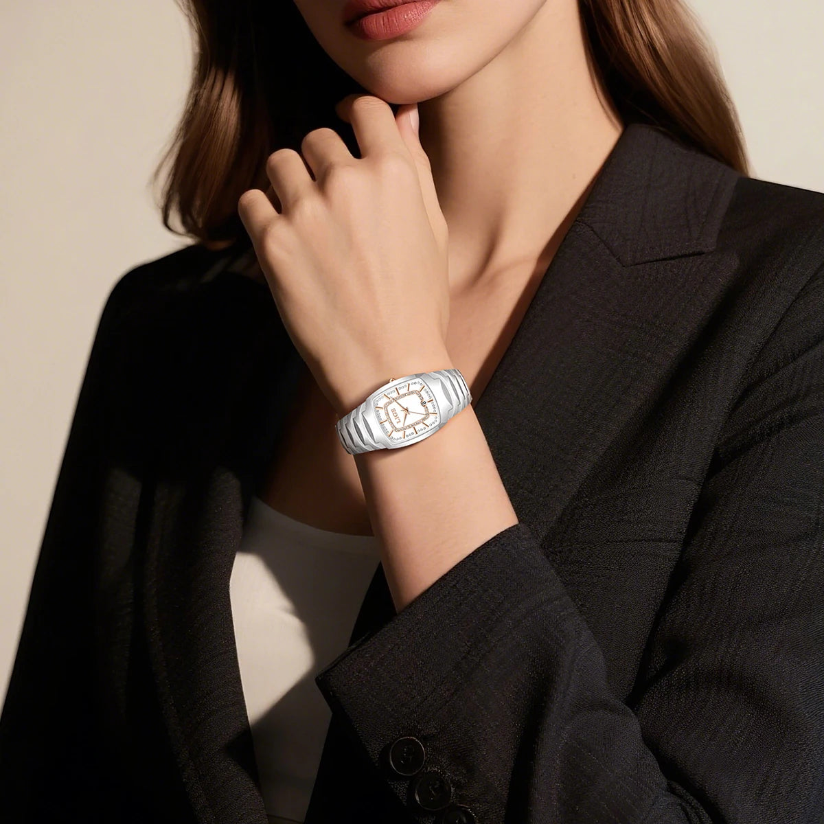 LIGE Luxury Quartz Watch for Woman Ceramic Waterproof Ladies Watch High Quality Female Clock Elegant Women's Watches+Box