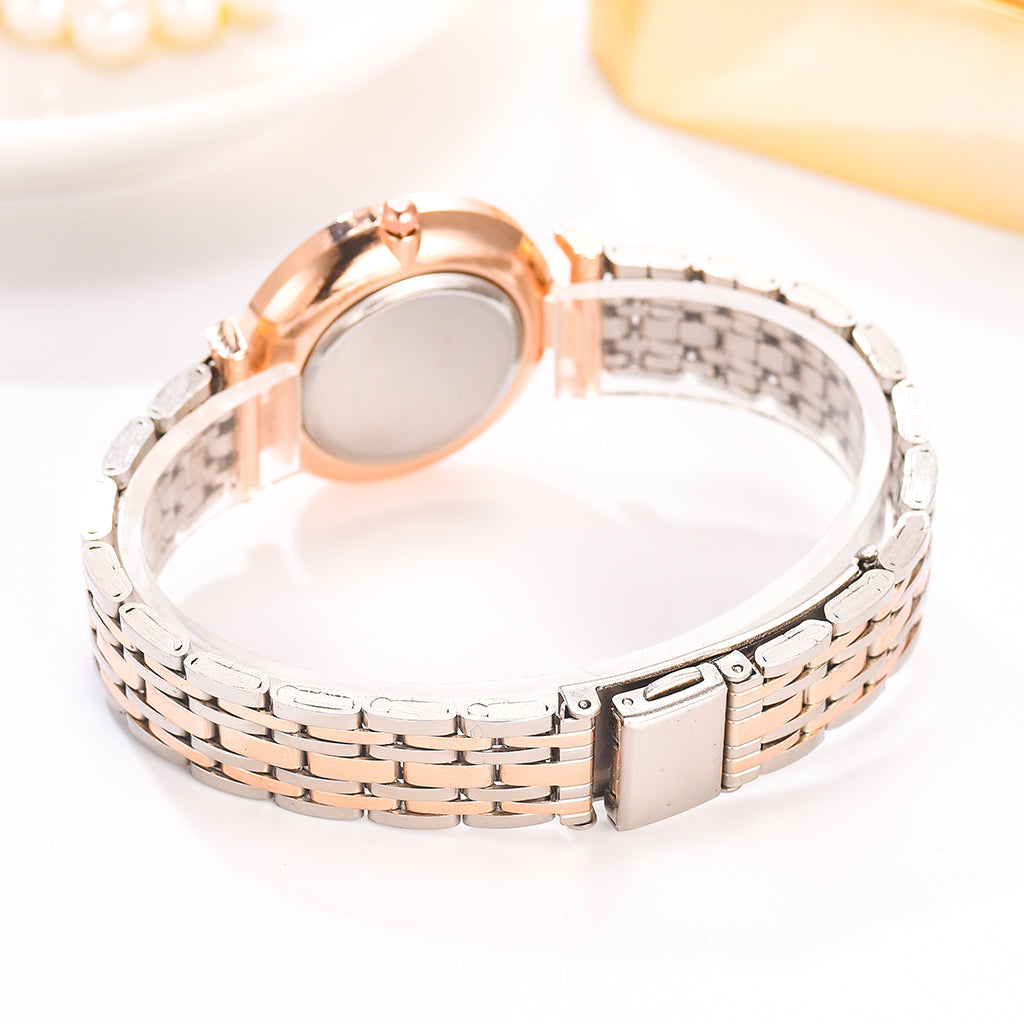Aurajutt Crystal Diamond Bracelet Watch
