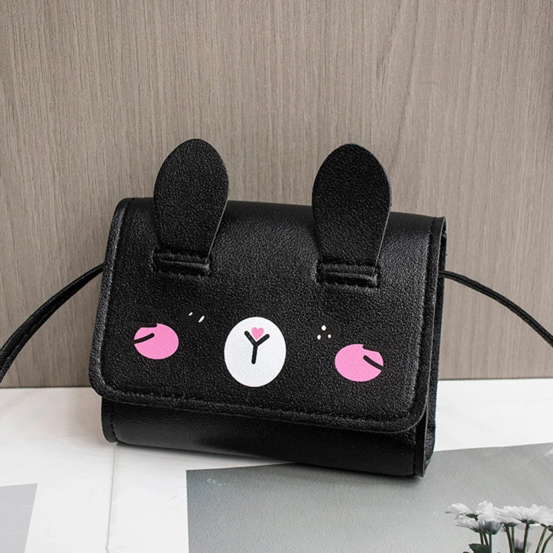 Children's Mini Handbags Fashion Princess Baby Girls PU Leather Small Shoulder Crossbody Bags Cute Kids Coin Purse Wallet