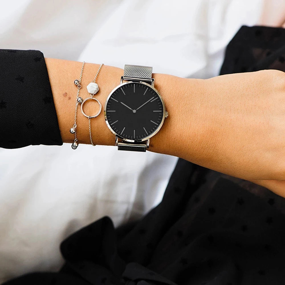 Aurajutt Rose Gold Bracelet Watch