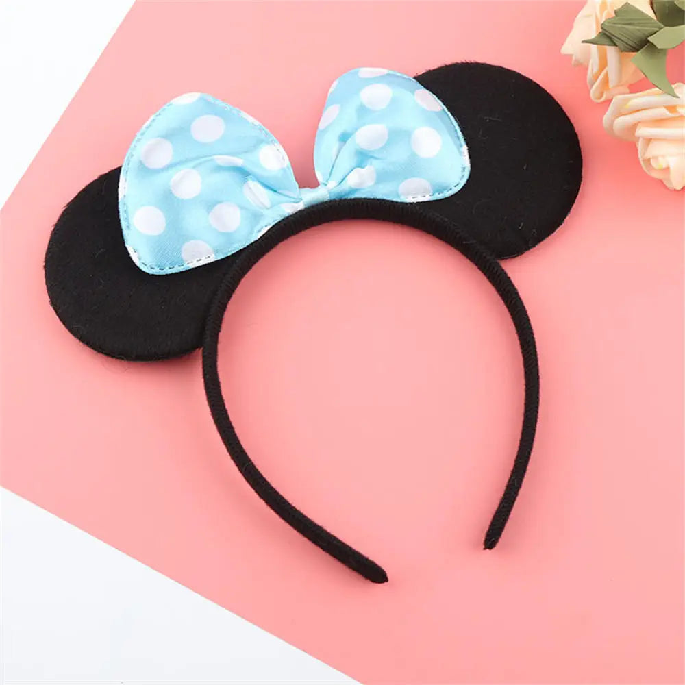 Favors Bows Knot Hair Hairbands Baby Girls Ears Headbands Lovely Pink Mom Party Ears Lovely Boys Mickey Minnie Black Accessories