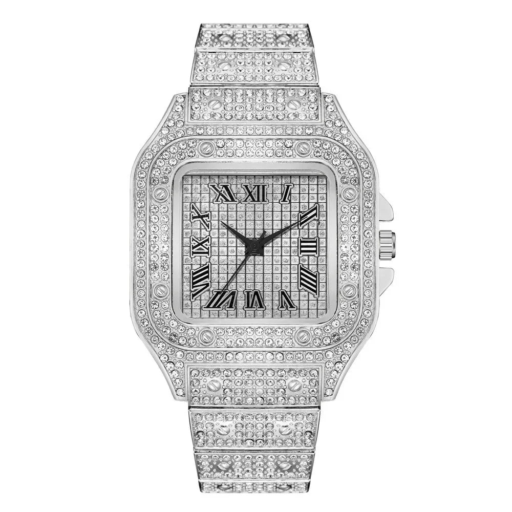 Aurajutt Square Rhinestone Business Watch